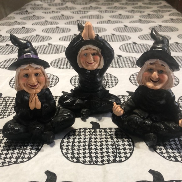 Witches Figurines Other - Set 3 Yoga Witches Figurines/Brand New /Spooky/Hall…